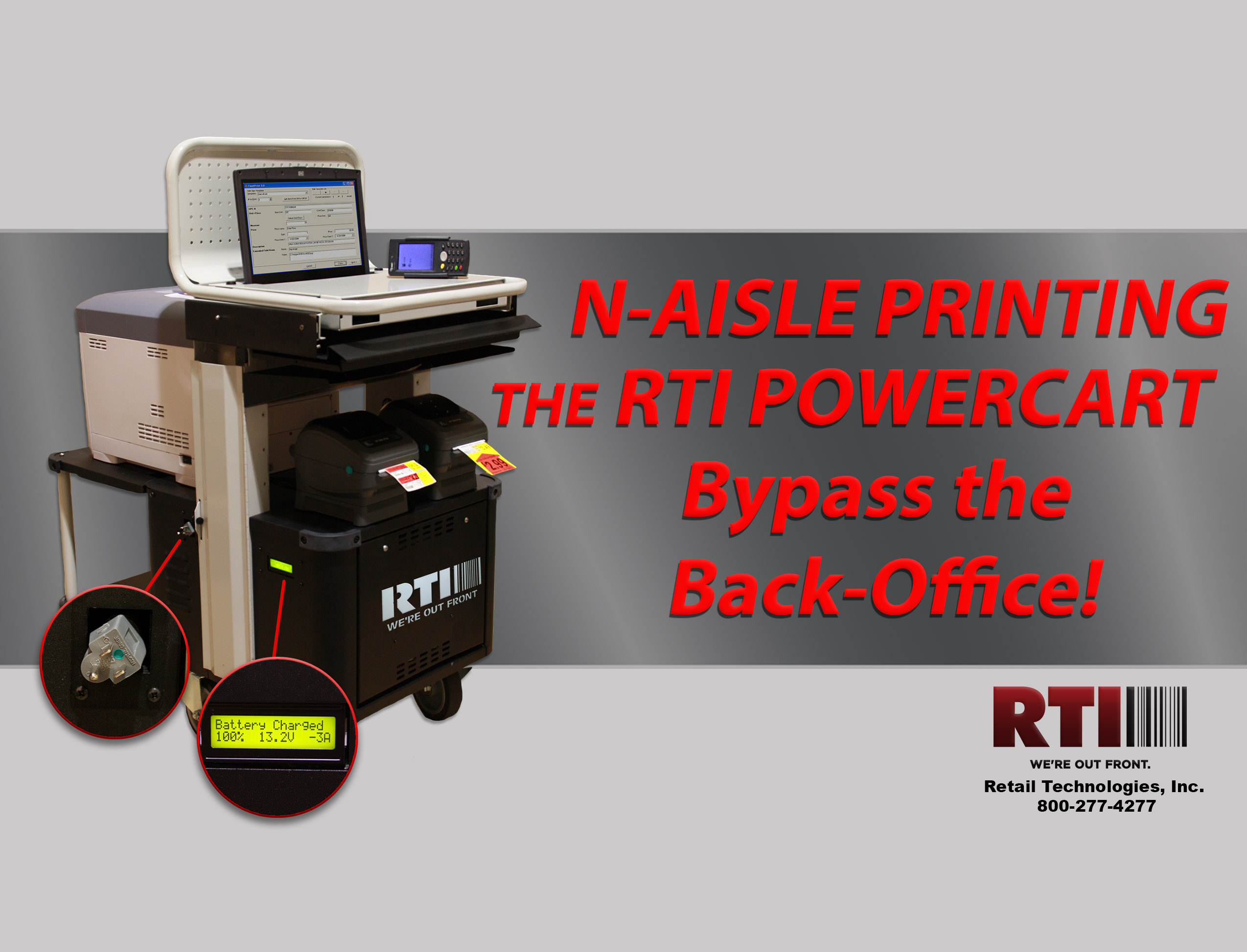 N-Aisle Printing with the RTI Powercart! Bypass the Back Office!